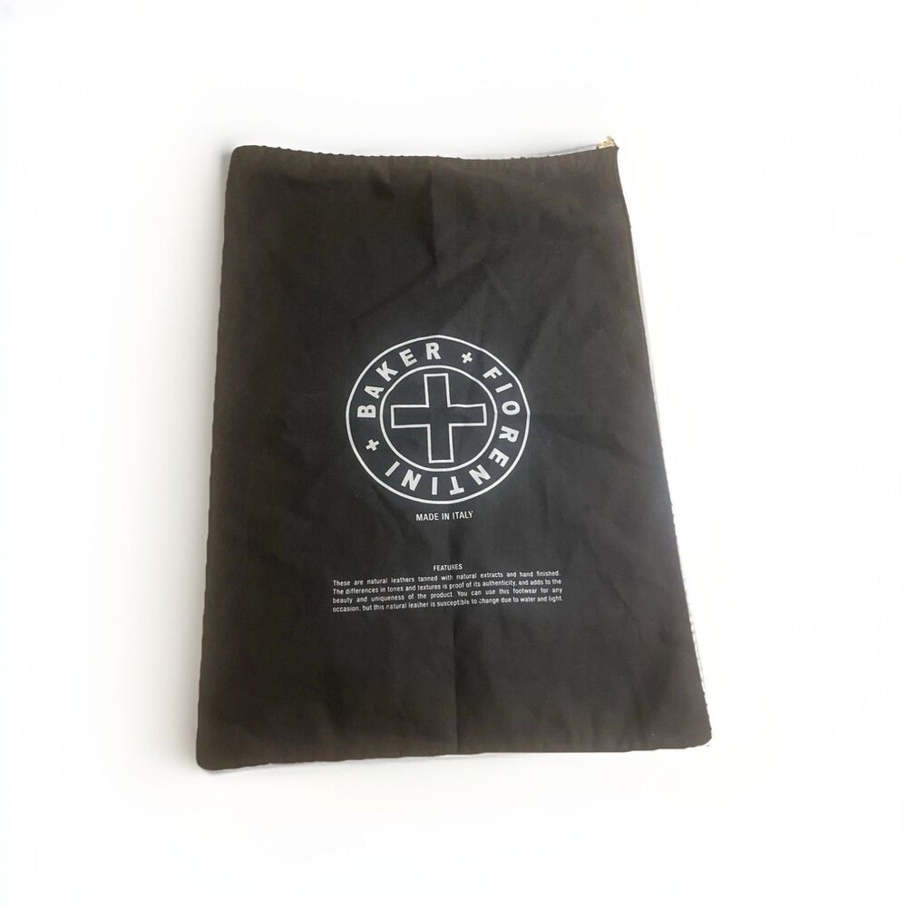 Authentic New Fiorentini + Baker Shoe Dust Bag Black made in Italy